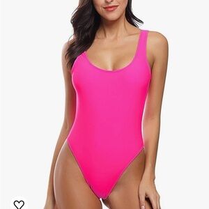 Glittery pink one piece